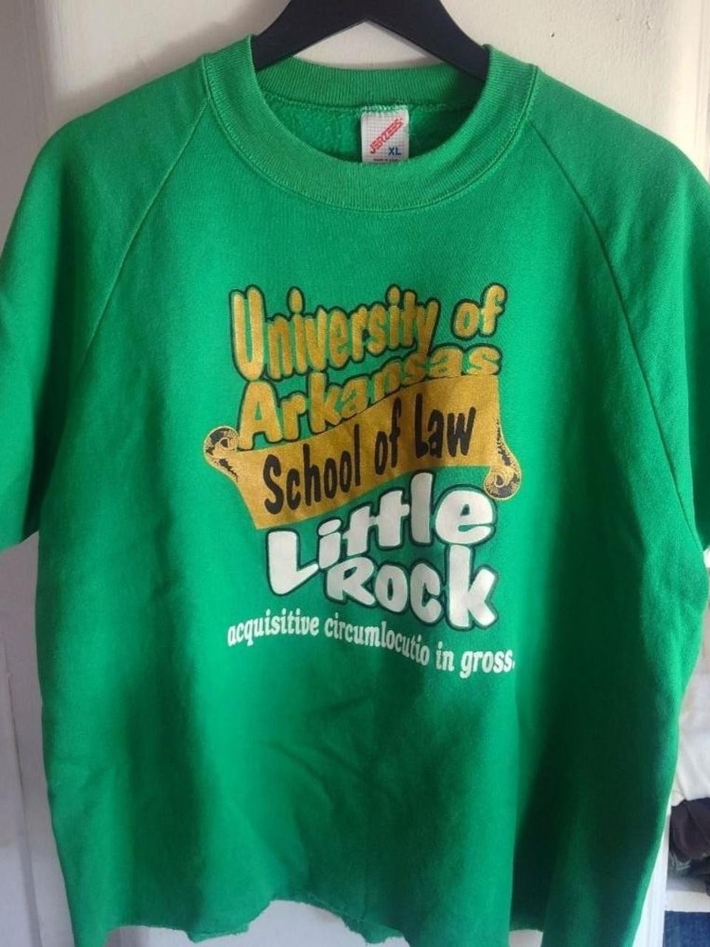 University of Arkansas Little Rock Green Men's S/S Sweatshirt - School of Law